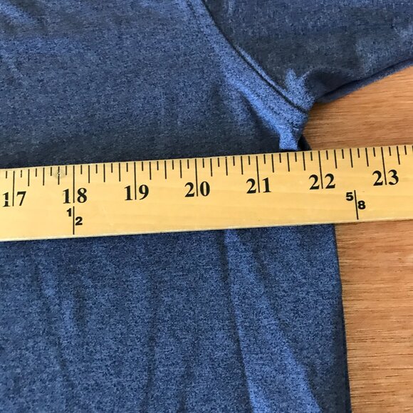 Rhoback Performance Polo Shirt Men L Blue Back the Blue Flag Short Sleeve Golf - Picture 8 of 12